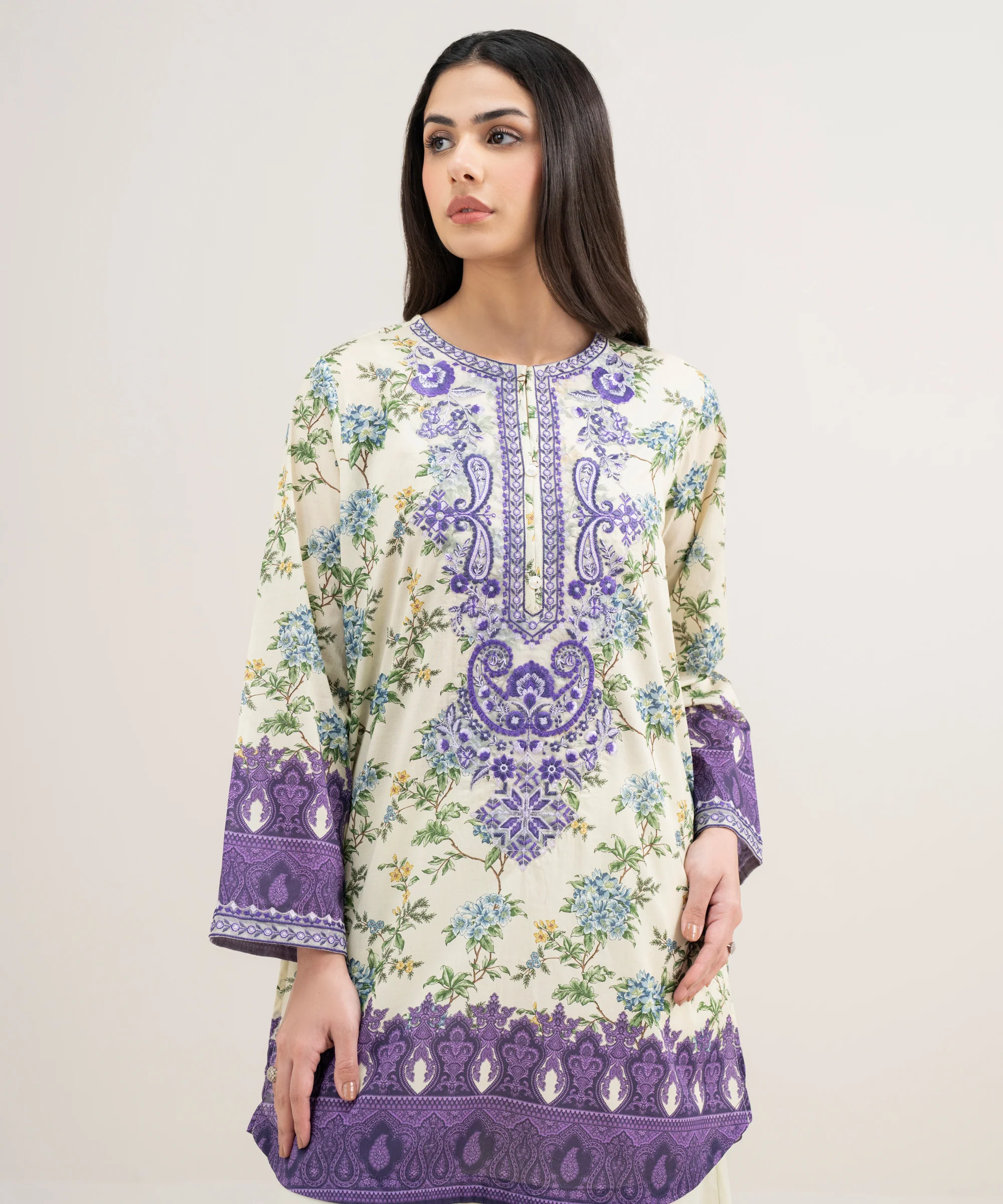 Embroidered Lawn Shirt
